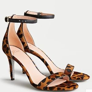 NWT J CREW  Riley leopard Sandal.